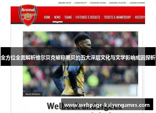 全方位全面解析维尔贝克被称黑贝的五大深层文化与文学影响成因探析