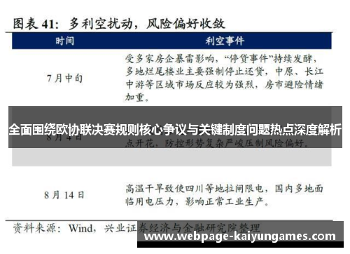 全面围绕欧协联决赛规则核心争议与关键制度问题热点深度解析
